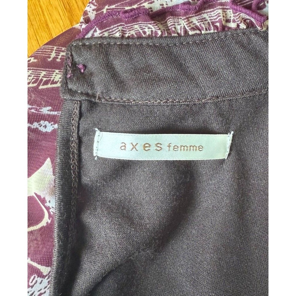 Axes Femme J-fashion Lolita Jirai Gyaru Kawaii Music Brugundy Tunic Top M - Picture 9 of 10